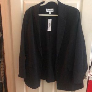 Black blazer NWT smoke free home size XL